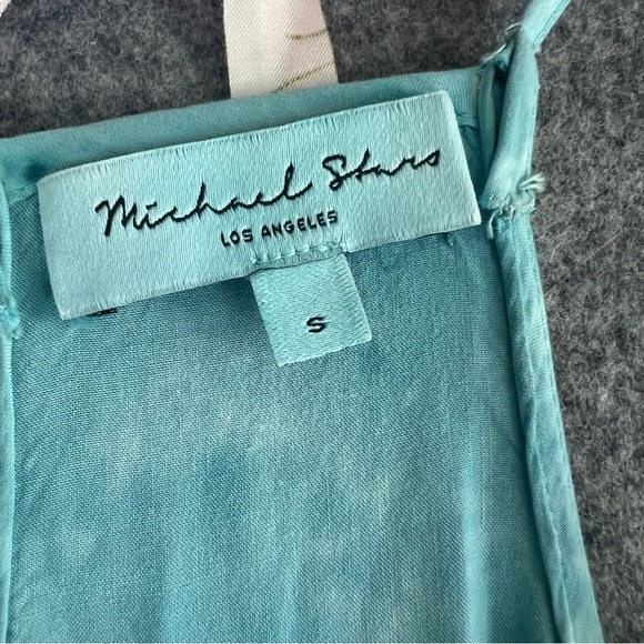 MICHAEL STARS Gloria Maxi Dress 🐚 Wave Wash Tie Dye Mermaidcore Size Small - Picture 4 of 8